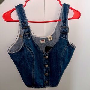 Levi's Denim Cropped Top